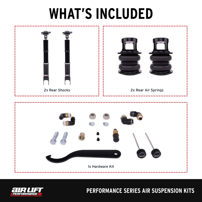 Nissan 350Z Air Suspension Rear Kit - Air Lift - Performance - `03-`08